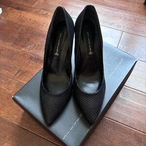 Steven Sekurity Leather Wedge Heels